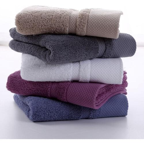 Thickened 100% Cotton Soft Face Towel Home Garden Adult Solid Color Super Absorbent Hand Bath Towels For Home And Hotel