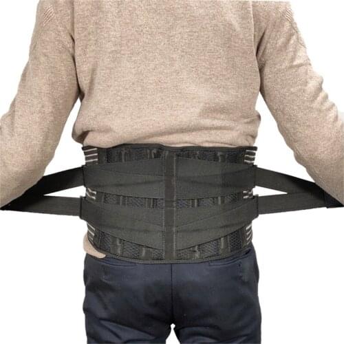 New Adjustable Waist Trainer Magnetic Belt Lower Back Brace Spine Support Waist Belt Orthopedic Breathable Lumbar Corset Belt