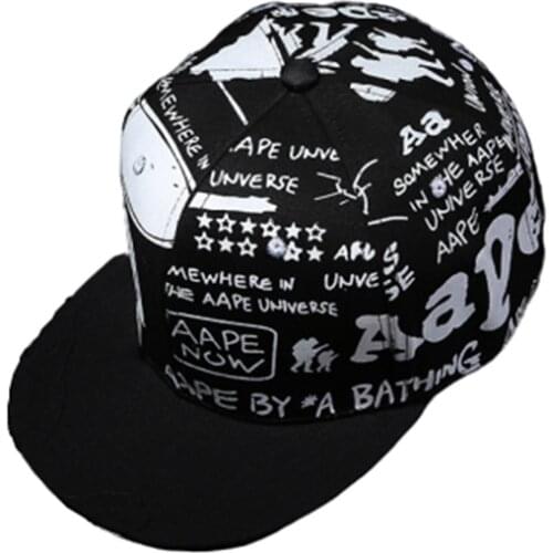 2020 new hot sale print flat hip-hop hat sunscreen sun baseball cap men and women small fresh outdoor sport casual snapback hat