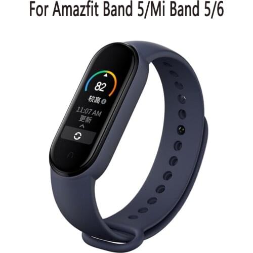 Bracelet For Amazfit Band 5 xiaomi mi band 5 strap miband 5 nfc replace Silicone strap mi band 5 bracelet Accessories