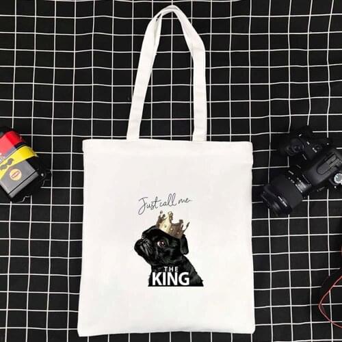 Bags for Women Large Tote Bag Foldable Handbags Reusable Eco-friendly Dog Series Shoulder Bags High Quality Portable Beach Bag