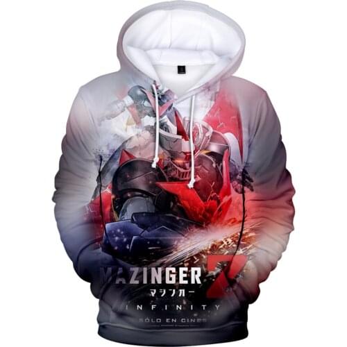 Mazinger Z Infinity 3D Print Hoodies Anime Men Women Fashion Sweatshirt Hoodie Harajuku Boys Girls Streetwear Kids Robot Clothes