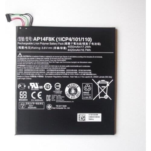 UGB genuine Replacement Acer Iconia Tab A1-850 B1-810 B1-820 W1-810 AP14F8K Battery