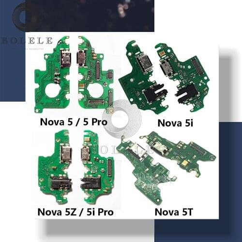 USB Charge Board For Huawei Nova 5 5i pro 5Z 5T USB Charger Port Dock Connector Plug Board Ribbon Charge Charging Flex Cable