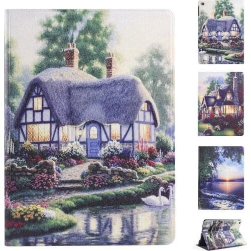 For iPad 10.2 2020 8th 7th gen PU and PC Material Support Protective Cover Case For iPad 10.5 2019 Air1 2 9.7 iPad 2017 2018 9.7