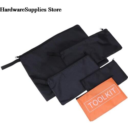 1pc Cloth Tool Bag Useful Waterproof Oxford Cloth Tools Set Bag Zipper Storage Instrument Case Pouch