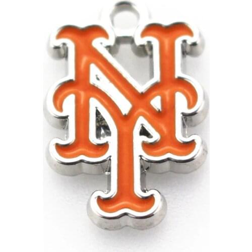 Hot Selling 10pcs/lot Baseball Sport Met Charm Dangle Charms Diy Jewelry Accessory Bracelet Enamel Hanging Charms