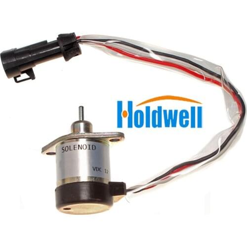 12V Stop Solenoid 6689034 1G577-60011 for Bobcat Skid Steer Loaders & Engines