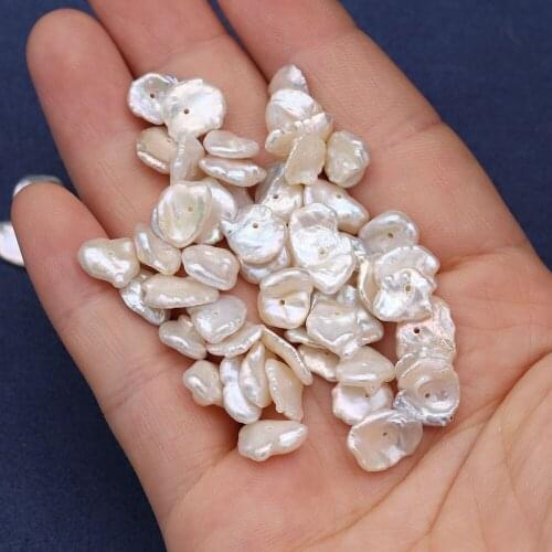 2 Pieces Mesopore Pearl Petal Shape Loose Beads for Jewelry Making DIY Necklace Bracelets 9-10mm