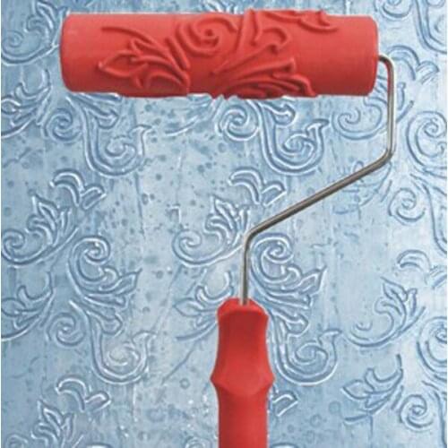 7" Painting Paint Roller Sleeve Brush Wall Art Decorative Tool + Plastic Handle