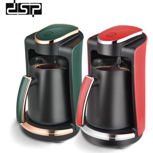 DSP Automatic Coffee Maker Aluminum Mocha Espresso Percolator Pot Coffee Maker Moka Pot 4 cups 250ml Stovetop Electric Maker