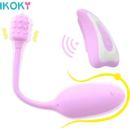 Wireless Remote Control Breast Massage Vibrator G-spot Vagina Stimulation Clitoral Vibrator Multifunctional Vibrating Egg