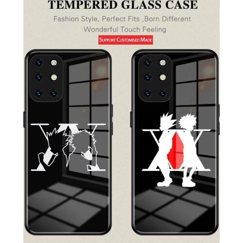 Case Hunter X Hunter Anime Tempered GIass Anti-Drop Cover For Oneplus 6 6T 7 7Pro 7T 7TPro 1+8 8Pro 8T 9 9Pro Nord