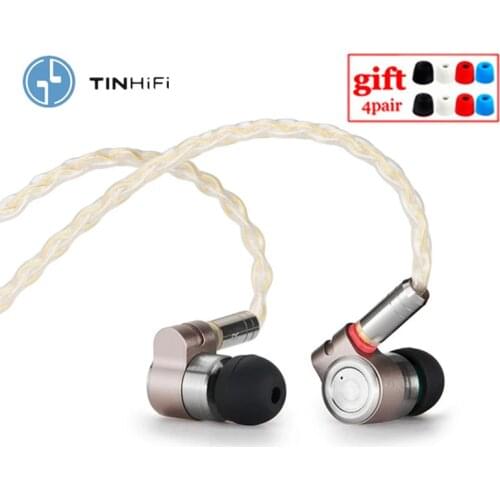 Tinhifi T3 1BA+1DD HIFI Hybrid Driver In Ear Earphone IEM Monitor Earphone Earbud with Gold-plated OFC SPC MMCX Cable T2 PRO P1