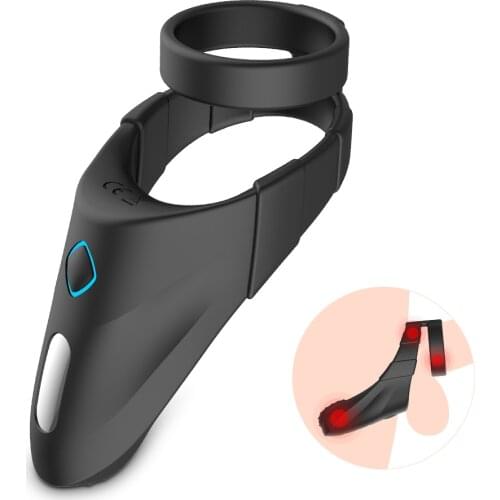 Penis Male Ring Vibrator Scrotum Bind Cock Ring Sex Toys for Men Erection Sex Shop Adult Products Penis Ring Clitoris Stimulate