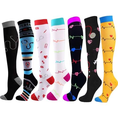 Compression Stockings Circulation Fit Anti-Fatigue, Medical,Edema Diabetes Varicose Veins,Atheletic, Slimming Compression Socks