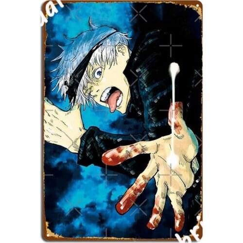 Jujutsu Kaisen 2 Metal Plaque Poster Decoration Kitchen Plaques Cinema Kitchen Tin sign Poster