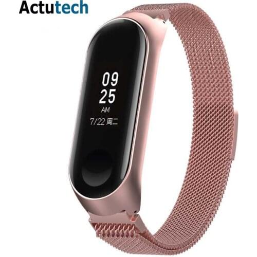 For Xiaomi Mi Band 4 Metal Buckle Strap For Xiaomi Mi band 3 Bracelet For Xiaomi Mi Band 4 Magnet Metal Stainless Steel
