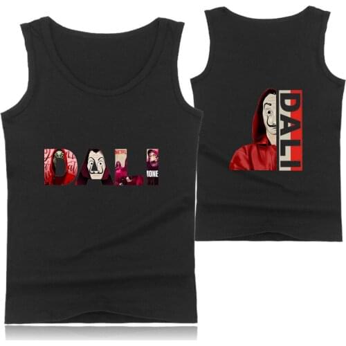 New salvador dali 2019 Men Casual Slim Fit Sleeveless Shirt Tops & Tees