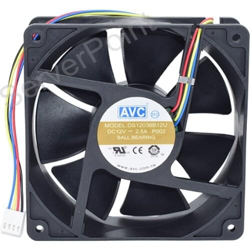 Original for AVC DS12038B12U 120*120*38MM 12v 2.5a 12cm 4 lines PWM Computer cooling fan
