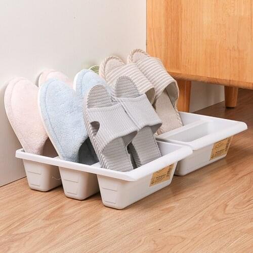 Shoe Organizer Shoebox Rack Creative Upright Space Saving Range Shoe Storage Shelf Slot Closet Shoes Storage Box Dropshipping