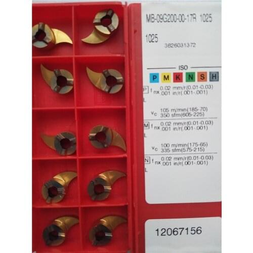 ORIGINAL 10PCS CARBIDE INSERT MB-09G200-00-17R 1025