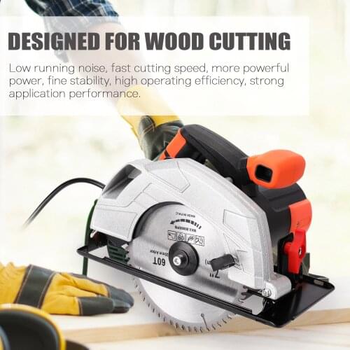 7 Inch Electric Circular Saw Household Aluminum Body Portable Woodworking Table Saw Electric Saw Machine Flip Power Disk Saws