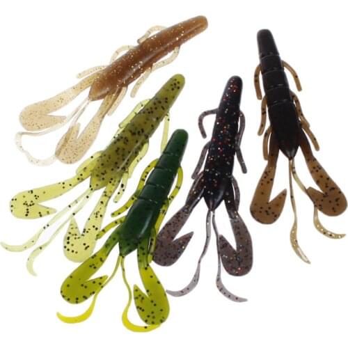 6g South Korea Shrimp Soft Baits Bionic Shrimp Plastic Lure Artificial Rubber Soft Lure Silicone Bait Wobbler