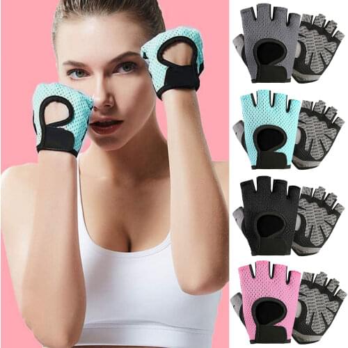Professional Fitness Gloves Non-Slip Yoga Exercise Half Finger Men Women Power Weight Lifting Hand Protector Cycling Accessory