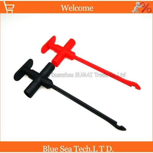 Professional full insulation quick test hook with 4mm banana plug,Insulation Piercing Clip Set kit