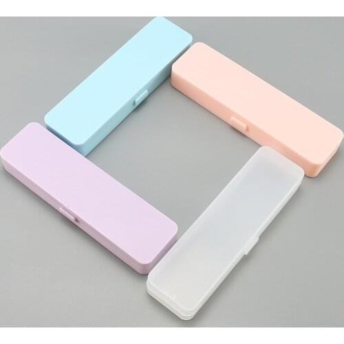 Simple and fashionable macaron color stationery box student supplies office stationery Pencil Case Student Storage Pencil Case