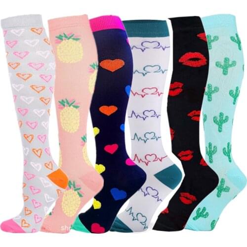 Drop Shopping Compression Stockings Men Running Sport Socks 30mmHg Women Funny Varicose Veins Circulation Compression Stocks