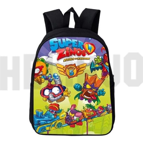 Sac A Dos Mochila 3D Print Superzings Bag Women Game Anime Super Zings Series 6 Backpack Men Cartoon for Teenager 12/16 Inch
