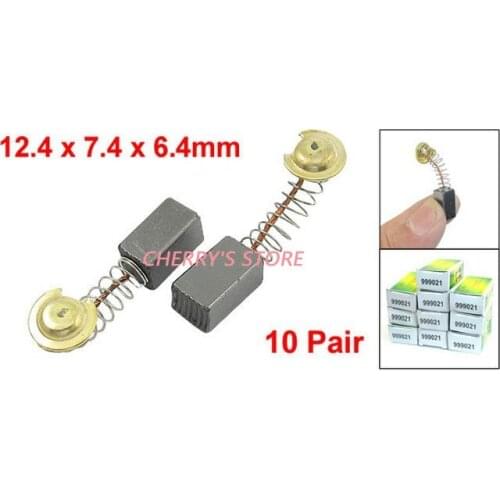 10 Pair 31/64" x 19/64" x 1/4" Power Tool Motor Carbon Brushes 999021 for Hitachi