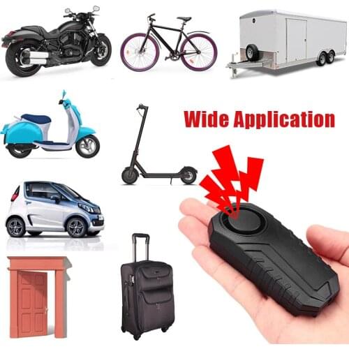 Remote Control Bike Alarm Waterproof Motorcycle Electric Bicycle Security 113dB Anti Lost Remind Vibration Warning Alarm Sensor
