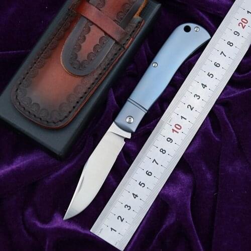 LEMIFSHE L02 Folding knife S35VN blade titanium alloy handle camping hunting outdoor survival kitchen fruit knife practical EDC