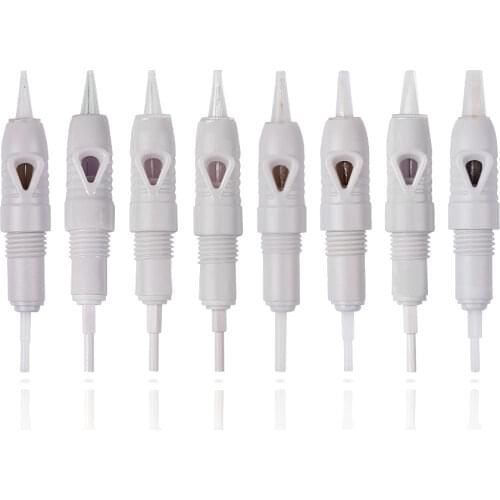Eyebrow Tattoo 10piece per lot 1D/1R/3R/5R/7R/3FP/5FP/7FP Disposable Sterilized Tattoo Permanent Makeup Needles Tips for Eyebrow