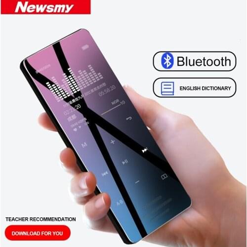 Newsmy A65 MP4 Player 8GB Walkman Thin Case OTG E-Book Suport TF Card HiFi Loseless Student Bluetooth 2.4 inch Music Player