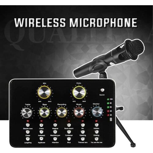 V10 USB Audio Microphone Portable Sound Card Internet Entertainment Personal Streaming Live Sound Applicable To PC Phone