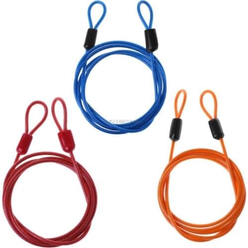 Bicycle Lock Steel Wire Cable 1m Safety Loop Cycling Bike Protector Anti Theft
