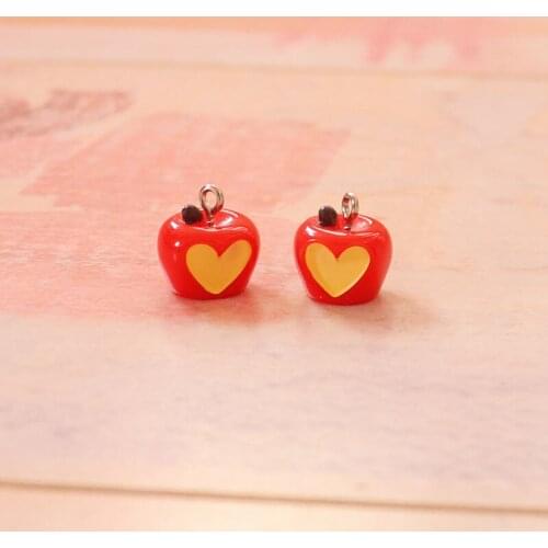 Take A Bite Of An Apple With Hook Charms For Slime DIY Polymer Filler Slime Accessories Toys Lizun Modeling Clay For Children