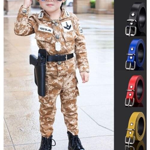 High Quality Children Leather Belts For Boys Girls Kid Casual PU Waist Strap Waistband For Jeans Pants Trousers Adjustable