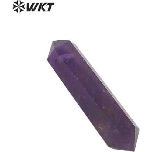 WT-P1579 Luxury natural gem-stone double point quartz pendant fashion 1.2mm hole pink quartz stone point pendant