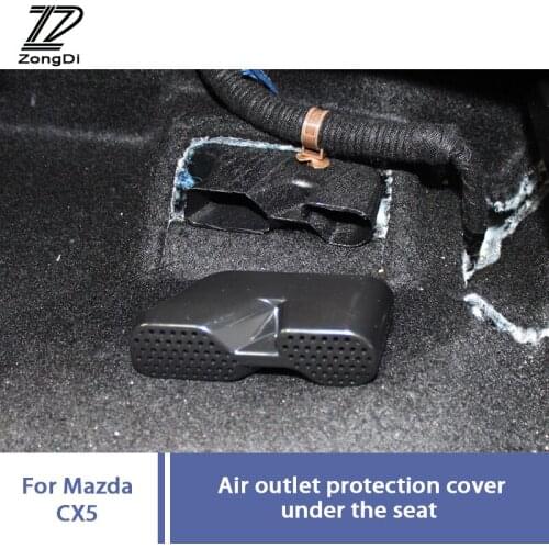ZD 2pcs For Mazda CX-5 CX5 CX-4 2013-2017 2018 For Mazda 6 Atenza car seat air conditioner air outlet protective cover sticker