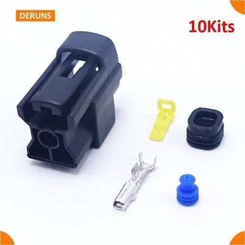 1Pin 10Kits Amp Waterproof Electric Wire Female Connector Plug For Car