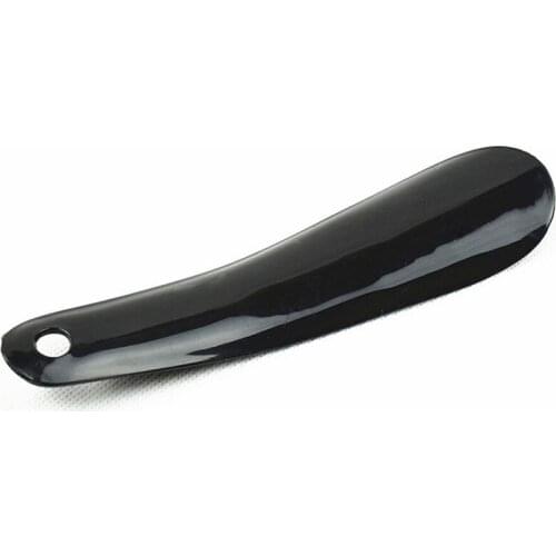 1PCS 16cm Shoe Horn Professional Black Plastick Shoe Horn Spoon Shape Shoehorn Shoe Lifter Flexible Sturdy Slip Cleaning Tool