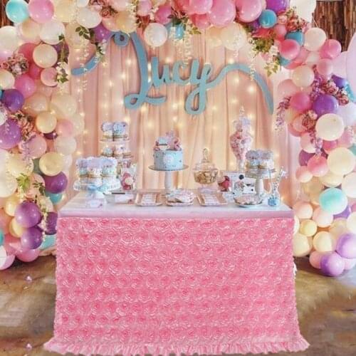 185x77cm Tulle Table Skirt Party Tutu Table Skirts Baby Shower Favors Banquet Wedding Hotel Decoration Home Textile Table Skirts
