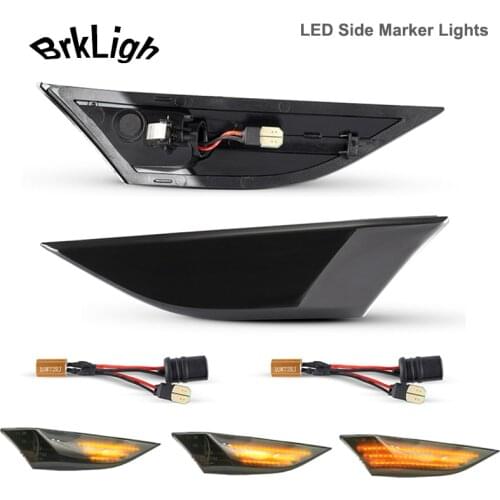 2Pcs Dynamic LED Front Bumper Reflector Side Marker Light Turn Signal Lamps For Porsche 911 Carrera 991 GT2 GT3 Turbo Targa 981