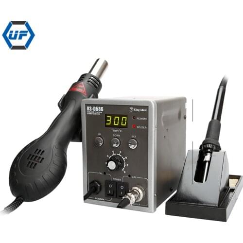 220V/110V 700W Lead-Free Soldering Station BGA Rework SMD Hot Air Gun Heat Eletrics Soldering Iron Kit Tool Welding Tip
