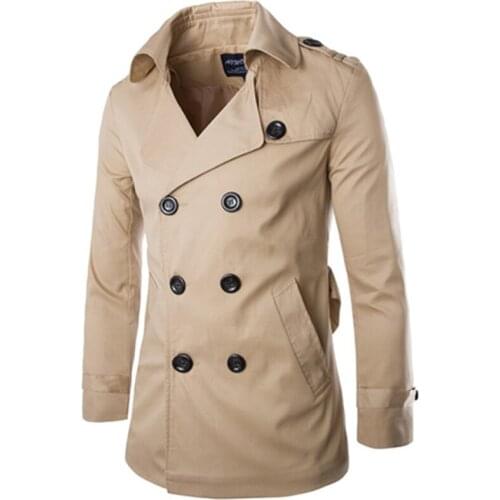 Ao Mi Ke Rong Men's Trench Coats